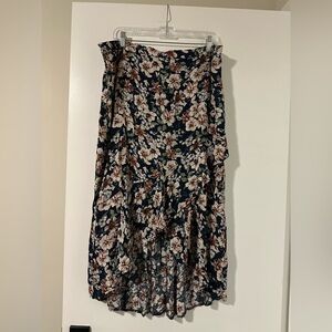Size XL Floral Print Women's Skirt